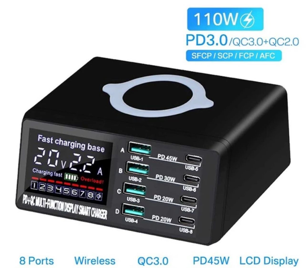 Wireless Charging Station Charger - Zambeel