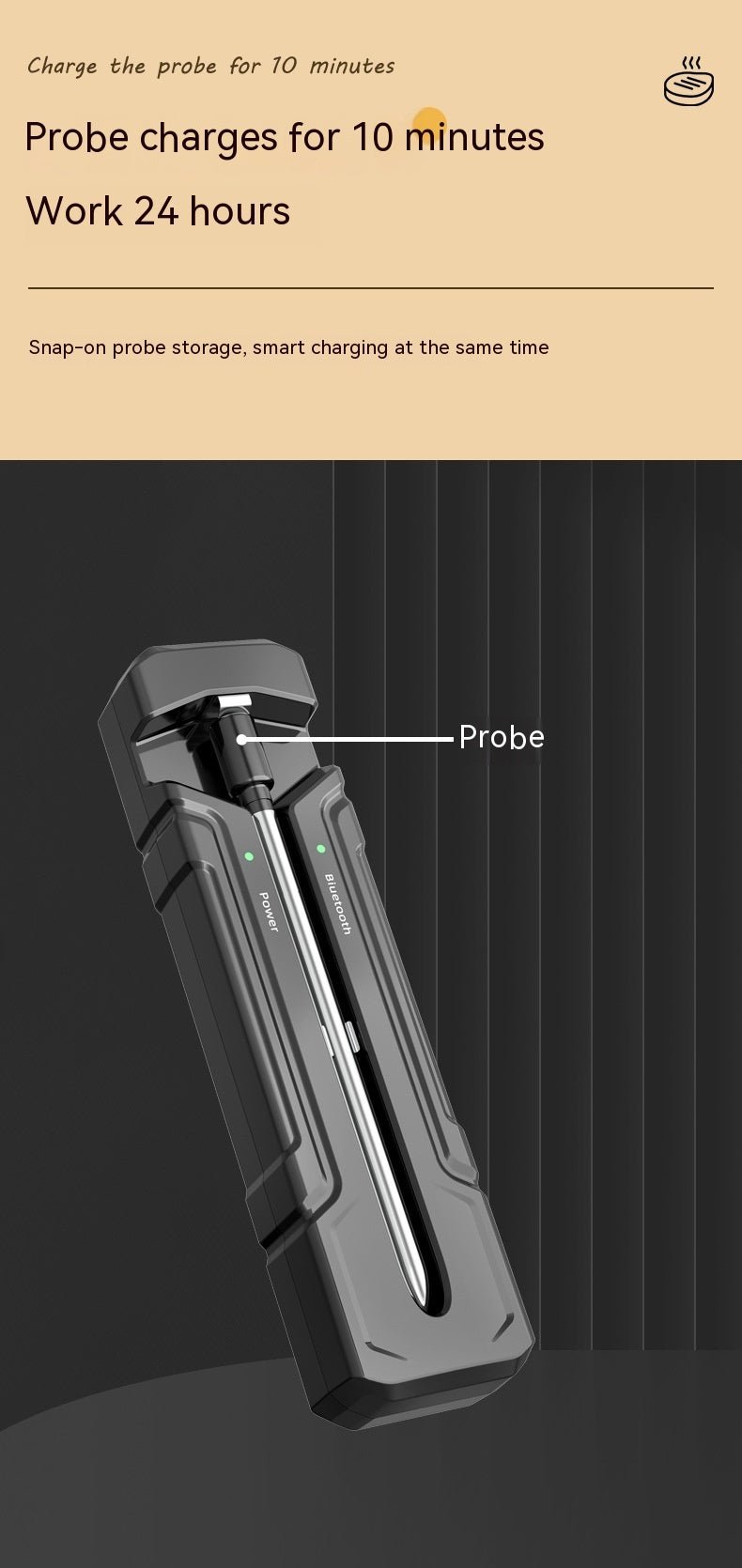 Wireless Kitchen Oven Thermometer - Zambeel