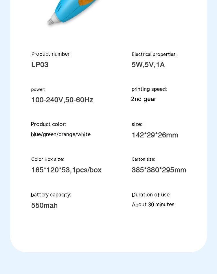 Wireless Pen Toy Children's Three - dimensional Graffiti Not Hot Charging Smart 3d Drawing - Zambeel