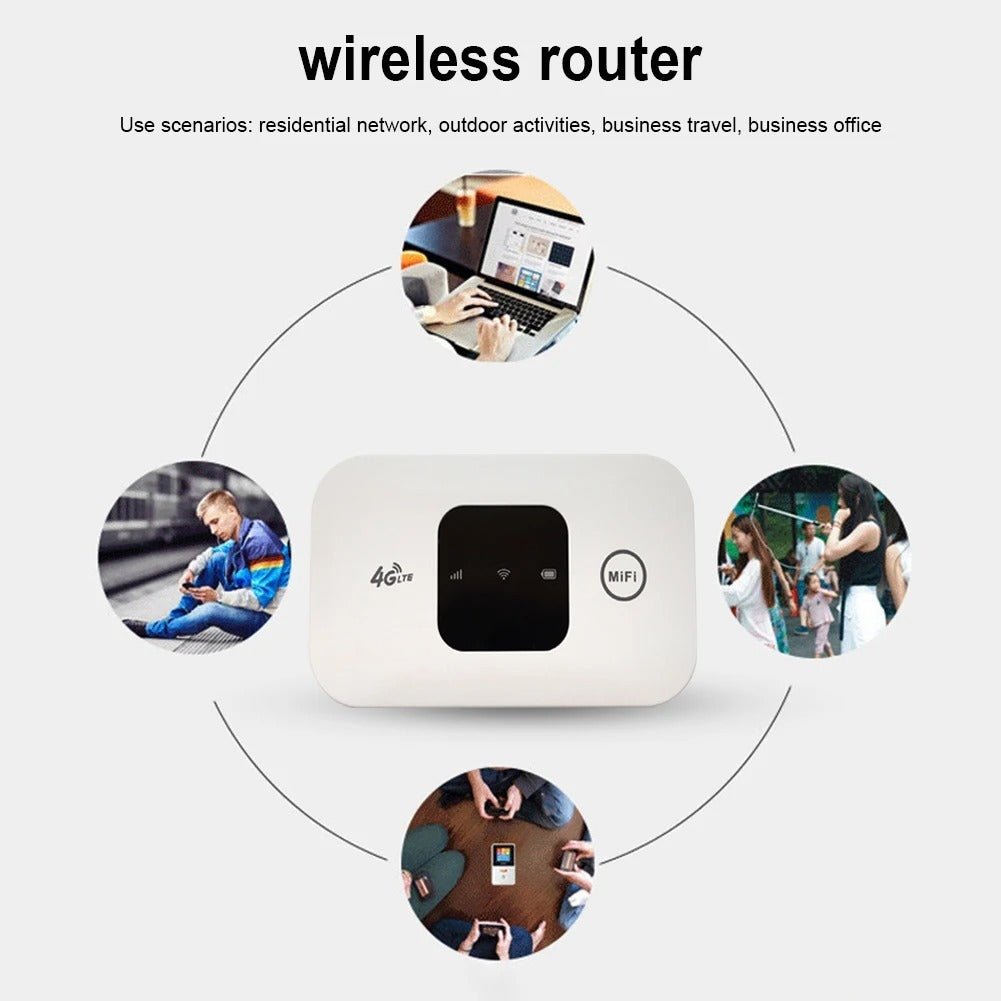 Wireless Router Mobile Portable Car Portable Plastic - Zambeel
