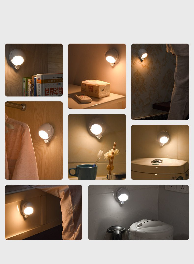 Wireless USB Rechargeable Body Sensor Light Home Decoration Night Light Bedroom Porch Balcony Corridor Light - Zambeel