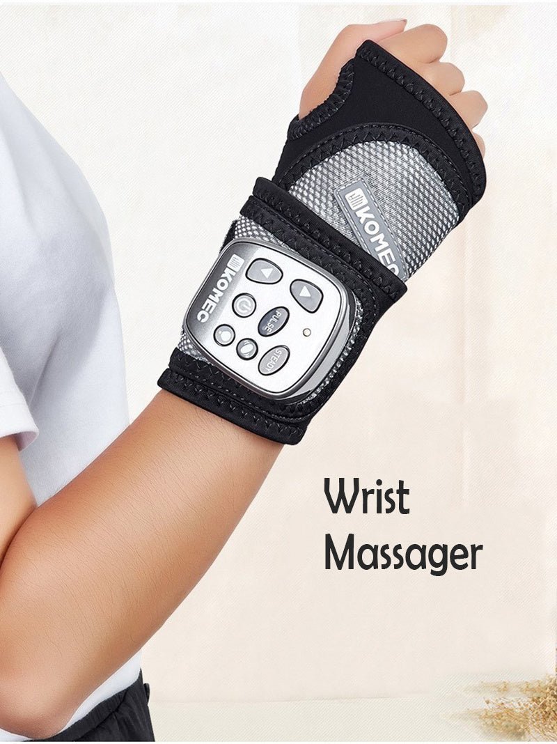 Wireless Vibration Physical Therapy Heating Wrist Massager Squeeze Muscle Joint Acupoint Treatment Relaxation Hand Massager - Zambeel