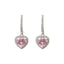 Women's Fashion Loving Heart Zircon Earrings - Zambeel