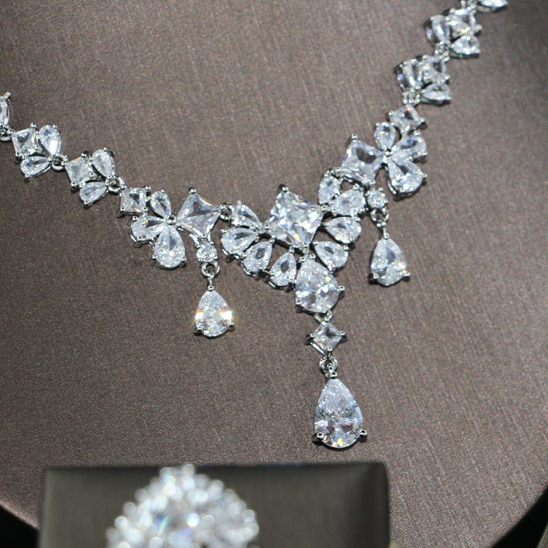 Women's Fashion Personalized Zircon Ornament Suit - Zambeel