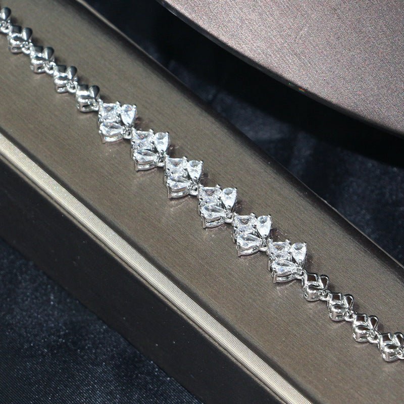 Women's Fashion Personalized Zircon Ornament Suit - Zambeel