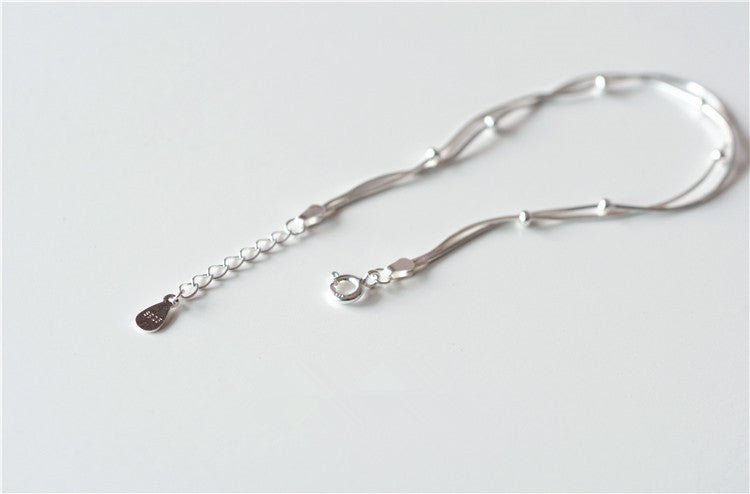 Women's Korean - style Fashion Simple Small Balls Bracelet Temperamental Sterling Silver Ornament - Zambeel