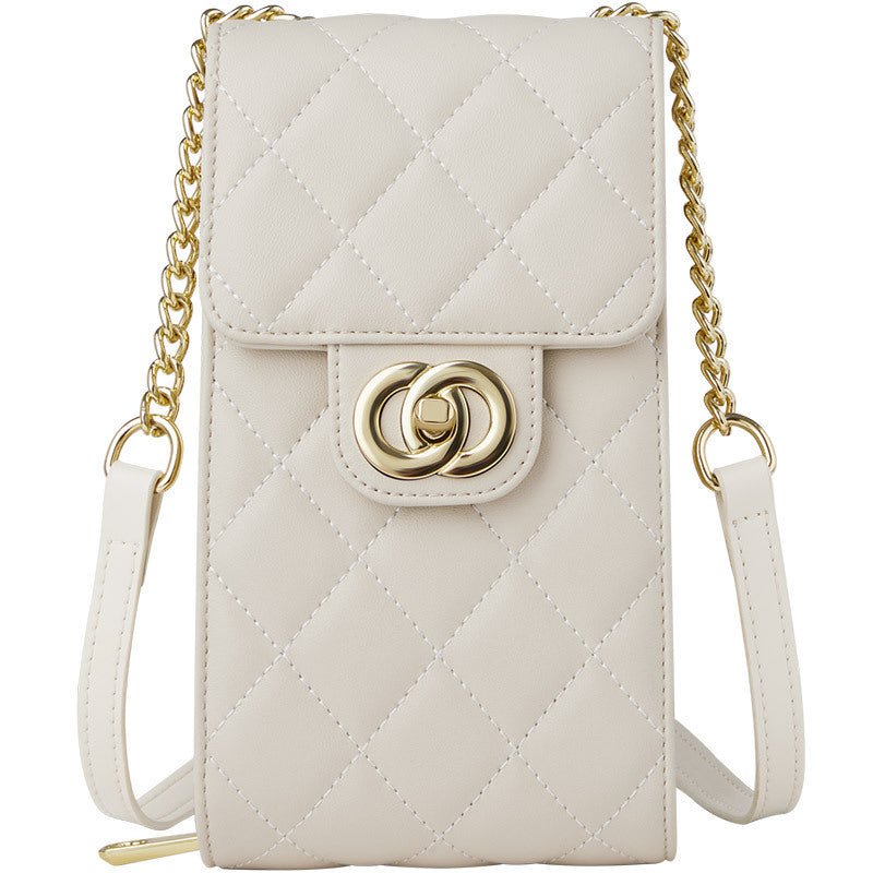 Women's Leather Mini Women's Bag Classic Mobile Phone Bag Messenger Bag - Zambeel