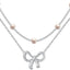 Women's Minimalist And Versatile Pearl Bow Necklace Fashion Jewelry - Zambeel