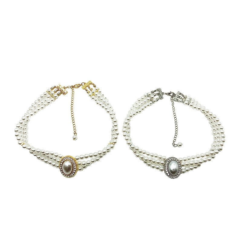 Women's Multi - layer Pearl Decorative Necklace - Zambeel