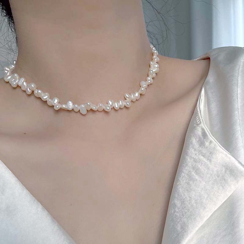 Women's Pearl Necklace Natural Niche - Zambeel