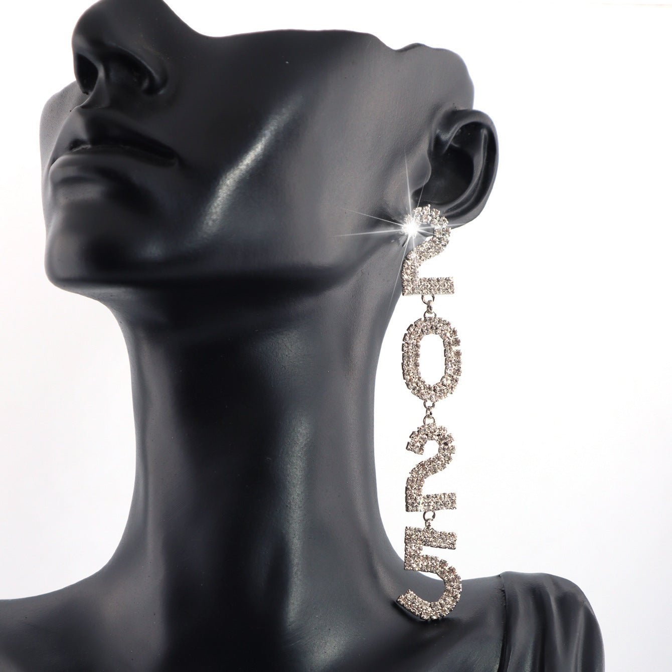 Women's Tassel Full Diamond Rhinestone 2025 Long Pendant Earrings - Zambeel