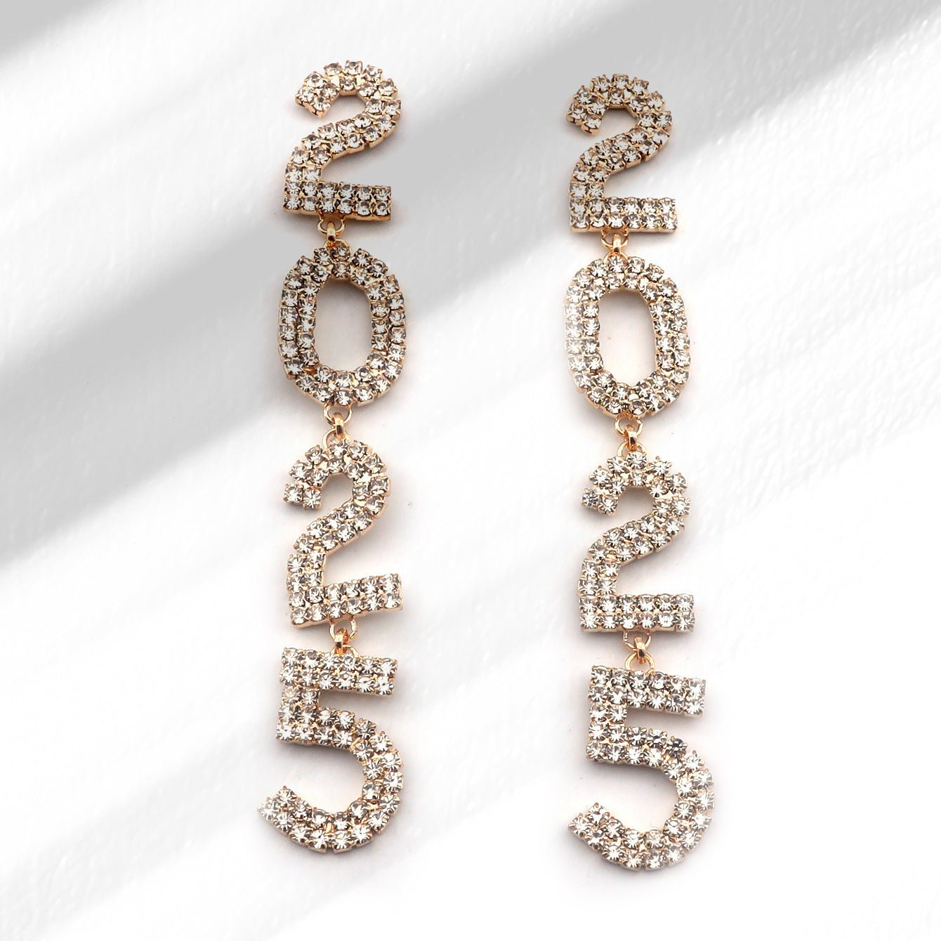 Women's Tassel Full Diamond Rhinestone 2025 Long Pendant Earrings - Zambeel