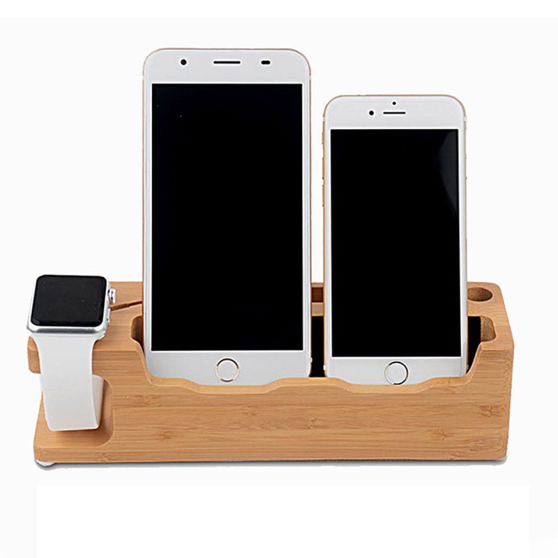 Wooden Charging Station Phone Holder - Zambeel