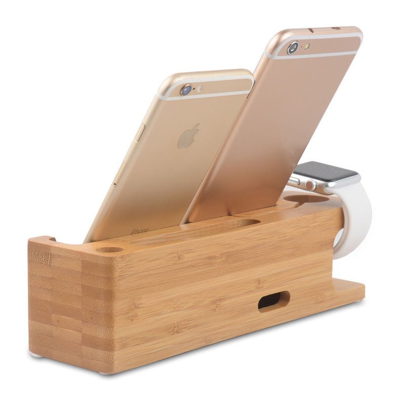 Wooden Charging Station Phone Holder - Zambeel