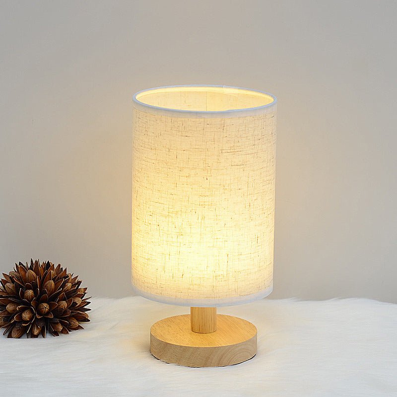 Wooden Cloth Cover Creative Children's Study Desk Lighting Table Lamp - Zambeel