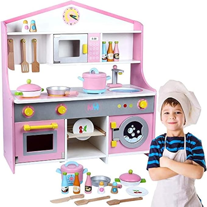 Wooden Kitchen Set Toy © - Zambeel