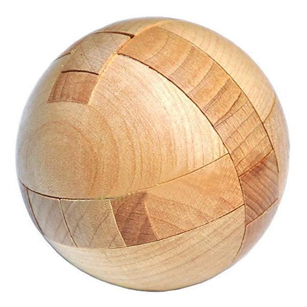 Wooden Puzzle Magic Ball Brain Teasers Intelligence Game - Zambeel