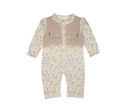 Woven Romper With Jacket - Zambeel