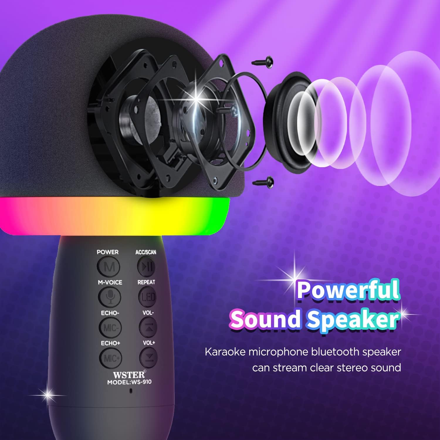 Wster - Wireless Microphone Speaker - Zambeel